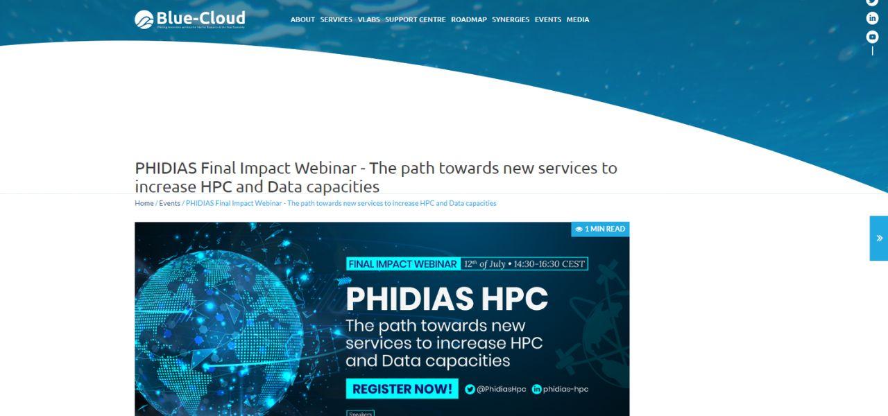PHIDIAS Final Impact Webinar - The path towards new services to increase HPC and Data capacities
